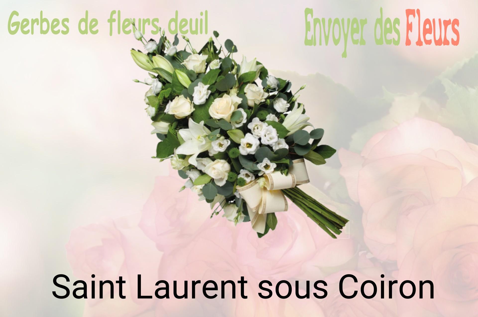 Gerbe de fleurs de deuil livrée à Saint-Laurent-sous-Coiron